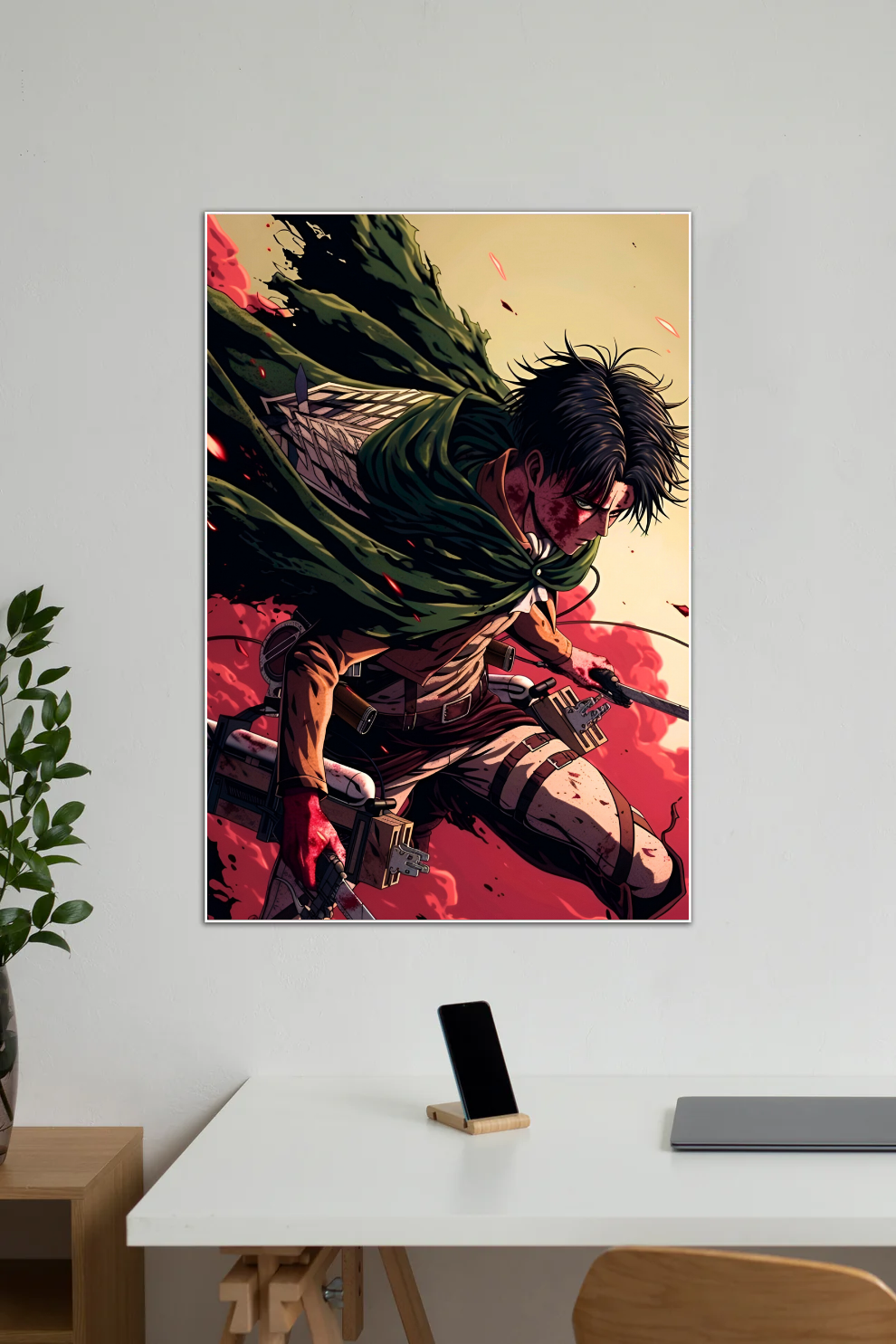 Levi Ackerman AOT Fan Art |Attack On Titan #001 | Anime | Single Poster