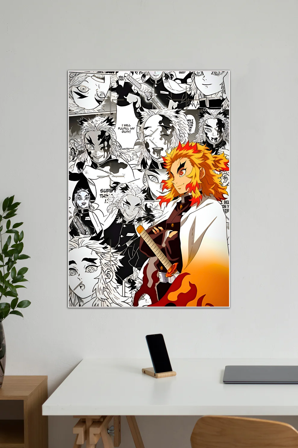 Kyojuro Rengoku Fan Art |Demon Slayer #002 | Anime | Single Poster