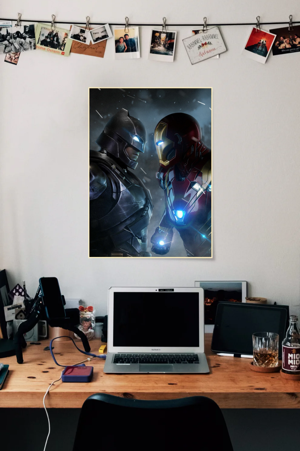 Ironman vs Batman Fan Art | Superhero | Single Poster