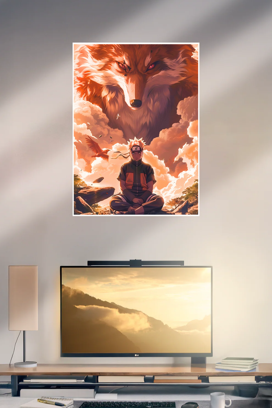 Naruto And Kurama Fan Art | Naruto #001 | Anime | Single Poster