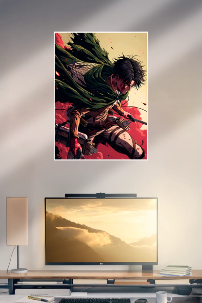 Levi Ackerman AOT Fan Art |Attack On Titan #001 | Anime | Single Poster