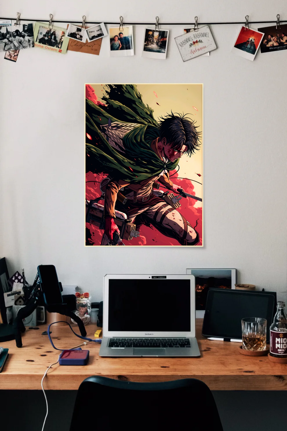 Levi Ackerman AOT Fan Art |Attack On Titan #001 | Anime | Single Poster