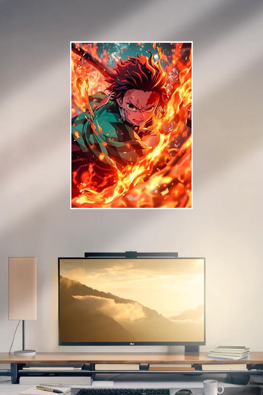 Tanjiro Kamado Demon Slayer Fan Art | Demon Slayer #001 | Anime | Single Poster