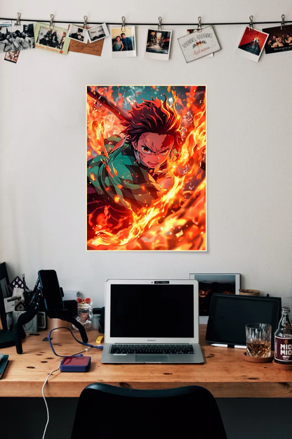 Tanjiro Kamado Demon Slayer Fan Art | Demon Slayer #001 | Anime | Single Poster