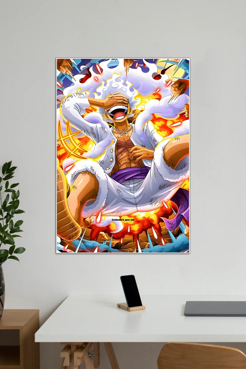 Monkey D Luffy Gear five Fan Art | One Piece #002 | Anime | Single Poster