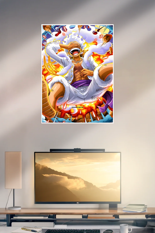 Monkey D Luffy Gear five Fan Art | One Piece #002 | Anime | Single Poster