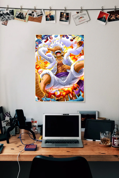 Monkey D Luffy Gear five Fan Art | One Piece #002 | Anime | Single Poster