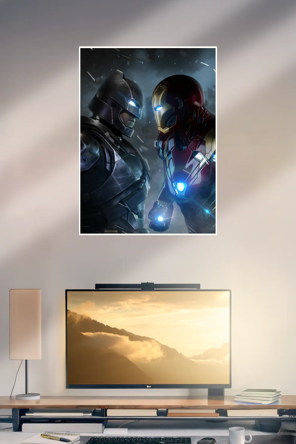Ironman vs Batman Fan Art | Superhero | Single Poster