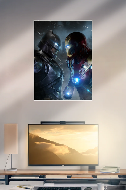 Ironman vs Batman Fan Art | Superhero | Single Poster