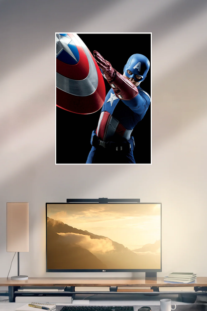 Captain America Fan Art | Superhero | Single Poster