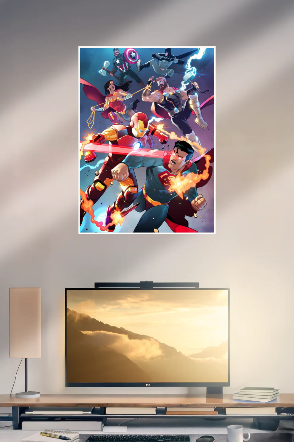 Marvel vs DC Fan Art | Superhero | Single Poster