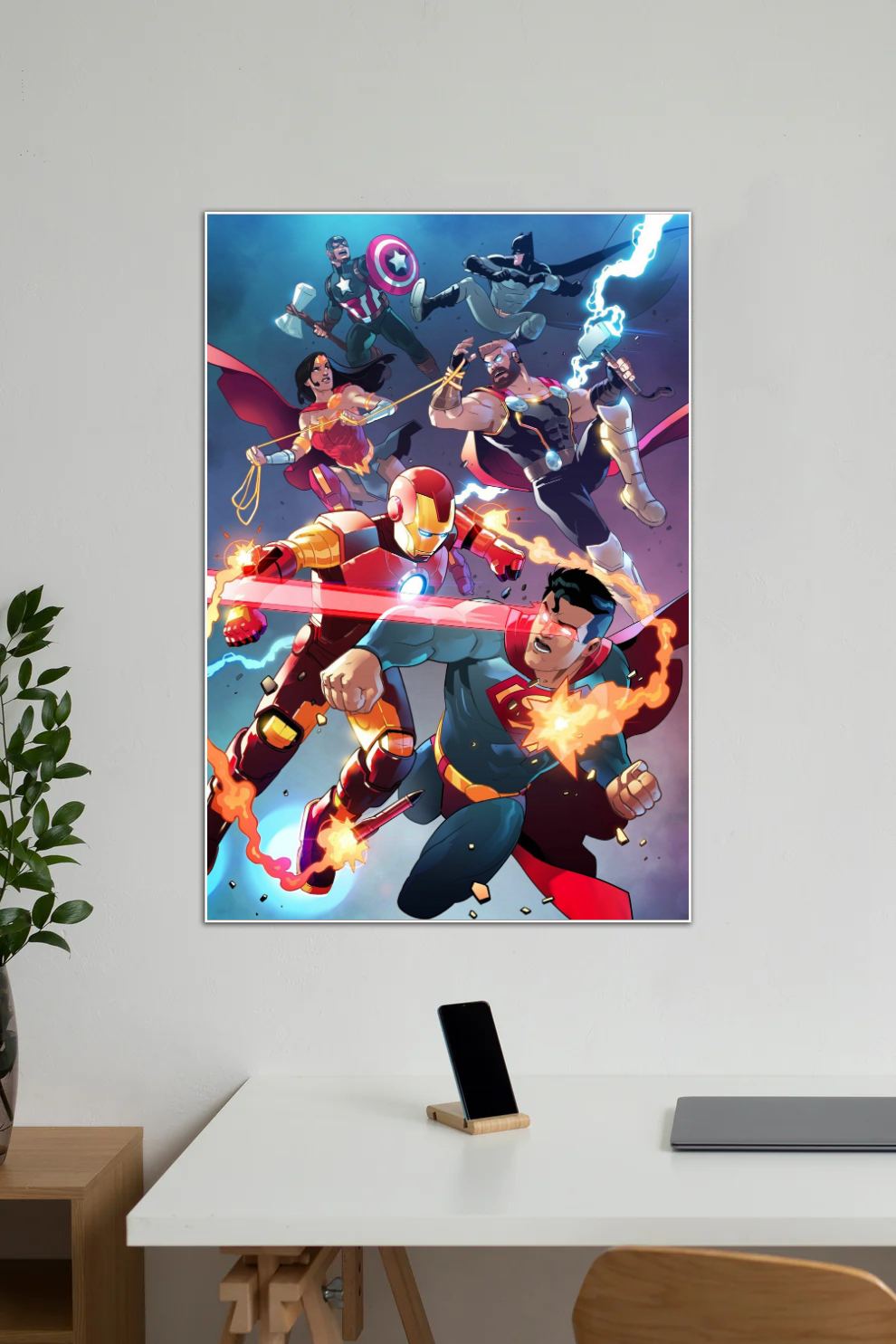 Marvel vs DC Fan Art | Superhero | Single Poster